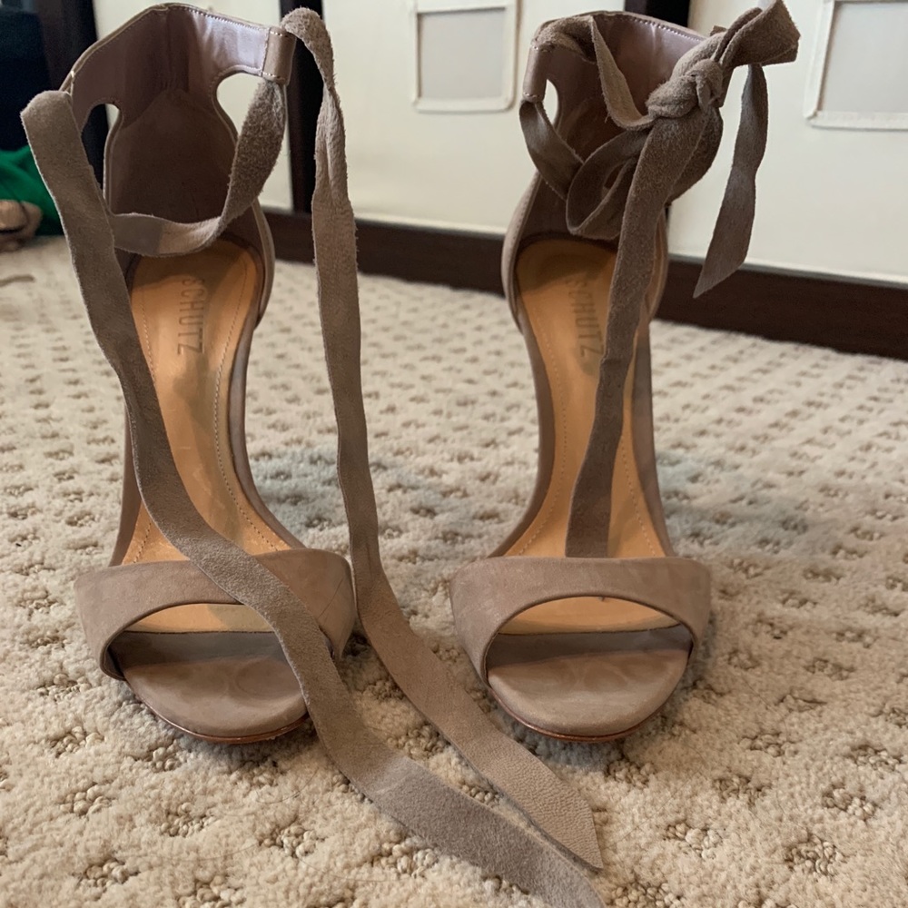 Suede heels